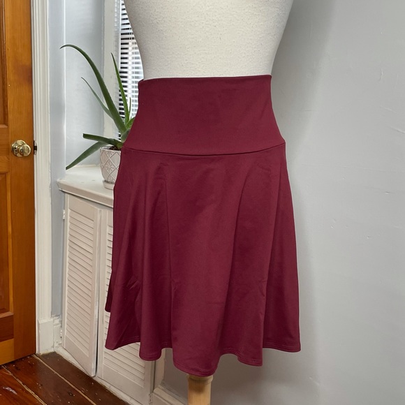 HIGH WAIST FLARE SKIRT - Picture 5 of 16